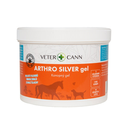 VETERCANN ARTHRO SILVER KONOPNÝ GEL pro zvířata
